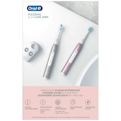 Oral-B El-tandbrster Pulsonic DUO SlimLuxe 4900 Platinum + Rosegold