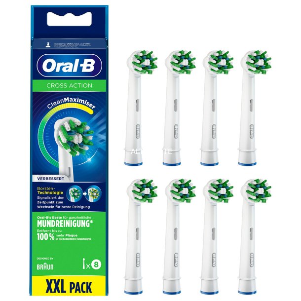 8 stk. Oral-B CleanMaximiser CrossAction brstehoder
