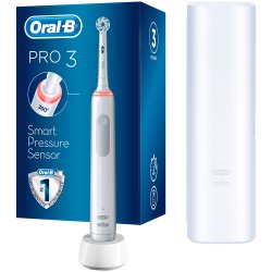 Oral-B Pro 3 3500 El-tandbrste + Rejseetui White