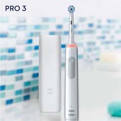 Oral-B Pro 3 3500 El-tandbrste + Rejseetui White