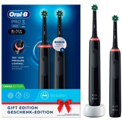 Oral-B Pro 3 3900 Duo Svart 2 st. Elektriska tandborstar