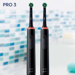 Oral-B Pro 3 3900n Duo Svart 2 st. Elektriska tandborstar + Extra borsthuvud