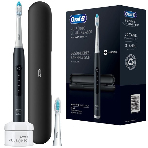 Oral-B El-tandbrste + Rejse-etui Pulsonic Slim Luxe 4500 Black