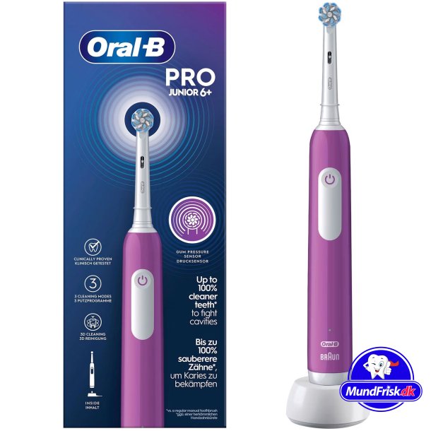 Oral-B PRO Junior Shkhammasharja lapsille 6 vuotta/+ Purple