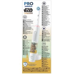 Oral-B Disney Baby Yoda Star Wars Grogu PRO Junior Elektrische Zahnbrste fr Kinder