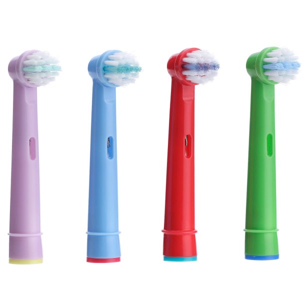 4 st. Power Kids borsthuvuden fr barn Oral-B-kompatibel