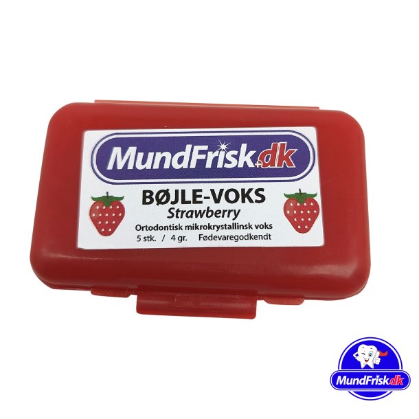 MundFrisk Ortodontisk BjleVoks Med Smag STRAWBERRY