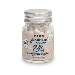 Eco Tandkrm Tabletter PAOS Ice Mint Glas 100 st.