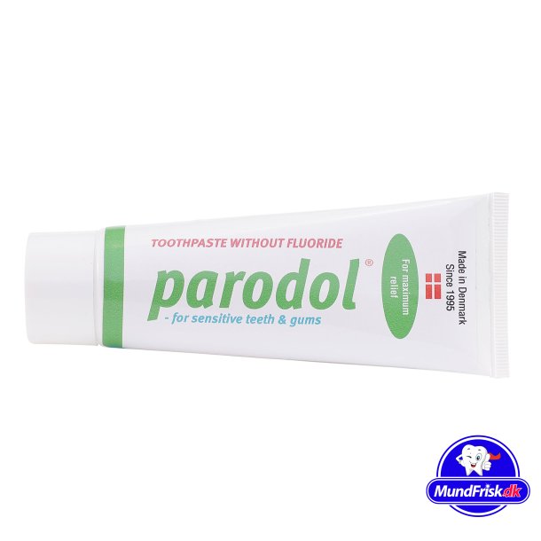 Tryk ned bånd Læs Parodol Sensitive Teeths & Gum Tandpasta Uden Fluor - GRØN - Paradol  Tandpasta - MundFrisk.dk
