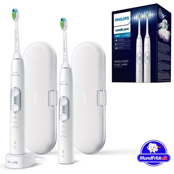 Philips Sonicare DUO 2 Stk. Elektrische Zahnbrsten ProtectiveClean 6100