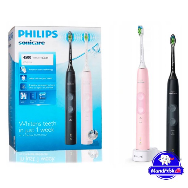 Philips DUO Pink + Black Elektrische Zahnb&uuml;rsten Sonicare 4500 Protective Clean
