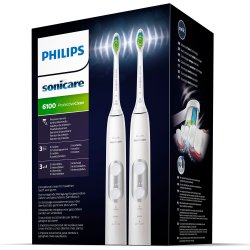 Philips Sonicare DUO 2 stk. El-tandbrster ProtectiveClean 6100