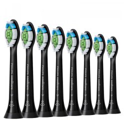 8 stk. BLACK Philips Sonicare W2 OptimalWhite DiamondClean Brstehoveder