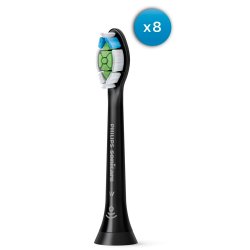 8 stk. BLACK Philips Sonicare W2 OptimalWhite DiamondClean Brstehoveder