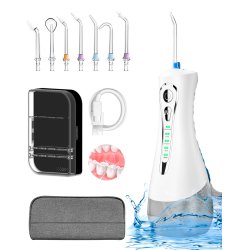 Hydropulseur sans fil DENTADAN FreshPulse Water Flosser incl. 7 buses &amp; trousse de voyage