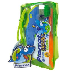 Oral Care Kit fr barn Pierrot Sharky Dental Kit Kids