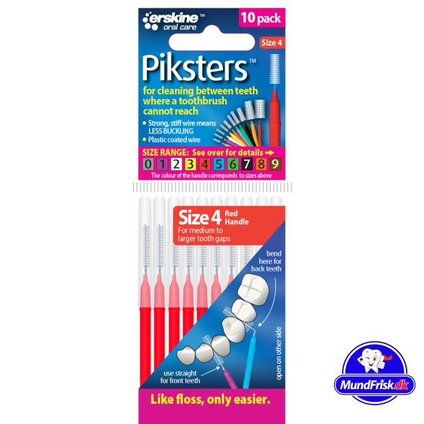Piksters Mellemrumsbrster 10 stk. 0.6 mm. ISO 4 RD