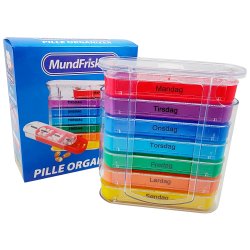 Pillendose Wochendosierung Pillendose Spender Farbige Schubladen