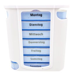 Pilleboks Ugedoserings-ske med dage og tidspunkter