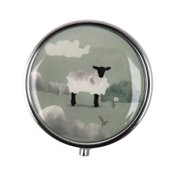 Pilleske Willow Farm Dyre-motiver Rund Metal 