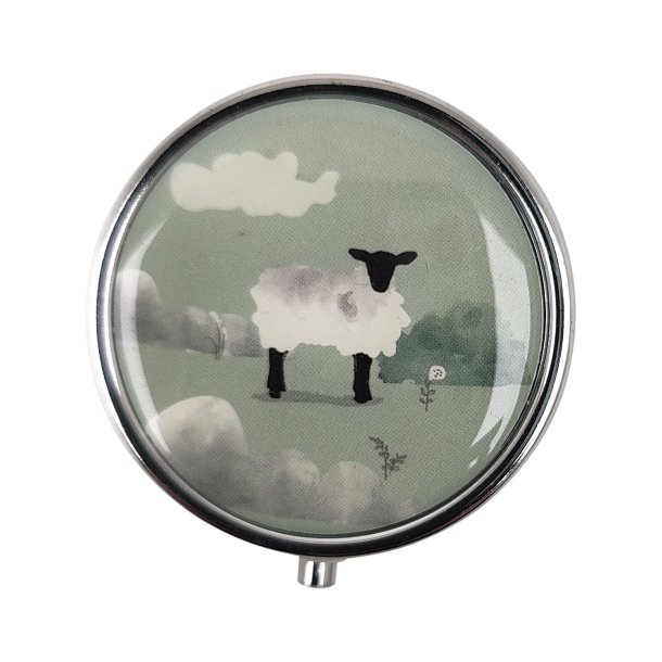 Pille�ske Willow Farm Dyre-motiver Rund Metal  F&Aring;R