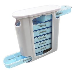 Pilleboks Ukentlig dosering Pilleboksdispenser med 7 skuffer