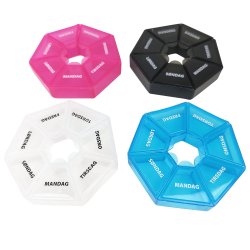 Pillbox 7-sidigt utrymme fr alla dagar i veckan