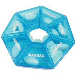 Pillbox 7-sidigt utrymme fr alla dagar i veckan