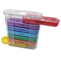 Pillendose Wochendosierung Pillendose Spender Farbige Schubladen