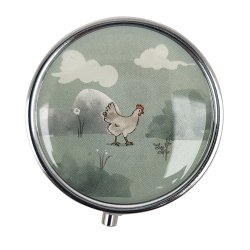 Pilleske Willow Farm Dyre-motiver Rund Metal 