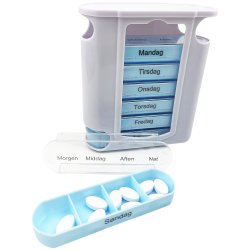 Pilleboks Ukentlig dosering Pilleboksdispenser med 7 skuffer