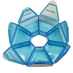 Pillbox 7-sidigt utrymme fr alla dagar i veckan