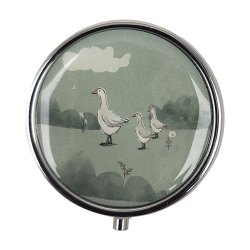 Pilleske Willow Farm Dyre-motiver Rund Metal 