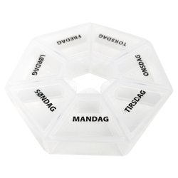 Pillbox 7-sidigt utrymme fr alla dagar i veckan