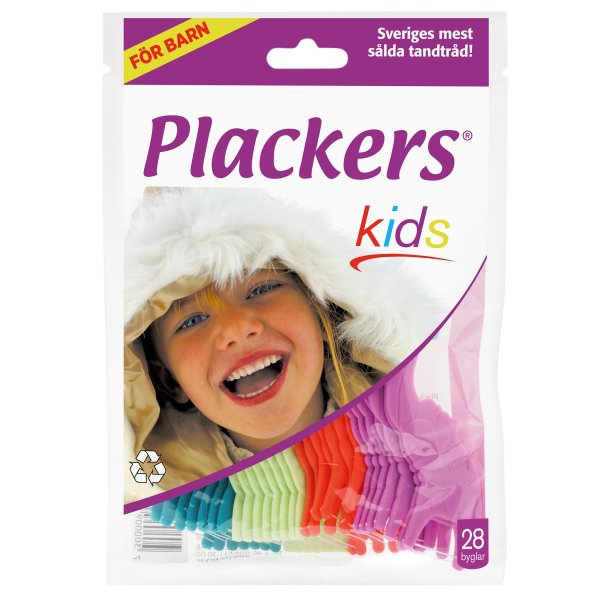 Plackers Kids Flossers Flossers fr barn 28 st