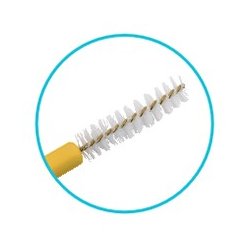 Plackers avstandsbrster - 0,7 mm - 6 stk. - Gul