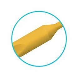 Plackers avstandsbrster - 0,7 mm - 6 stk. - Gul