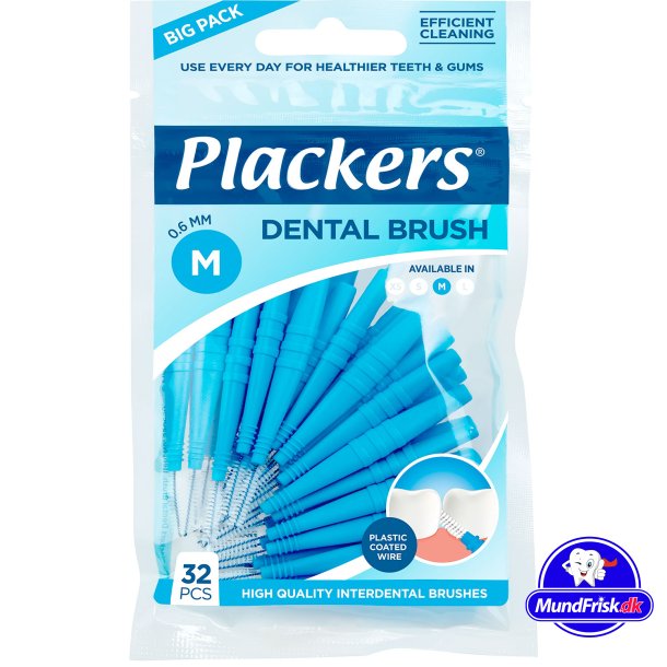 32 stk. Mellemrumsbrster Plackers Dental Brush 0.6 mm ISO 3 BL