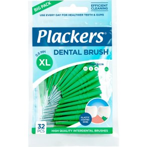32 stk. Mellemrumsbrster Plackers Dental Brush 0.8 mm ISO 5 GRN