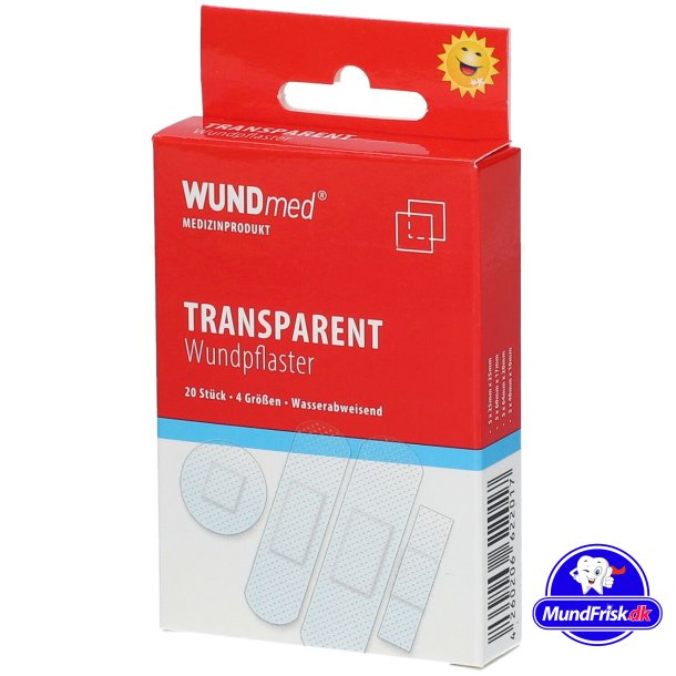 Pflaster Transparent WundMed 20 Stk. 4 Gr&ouml;&ETH;&macr;en