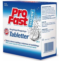ProFast Rengringstabletter Fittydent pH 9 Formel 32 stk.