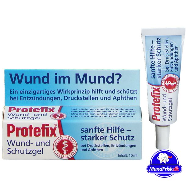 Protefix Sr og beskyttelsesgel Proteseskinne mm.