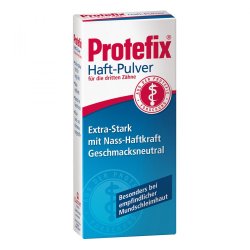 Protefix Fixative pulver Ekstra Sterkt Protetisk lim