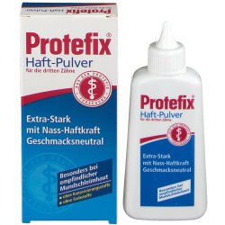 Protefix Fixative pulver Ekstra Sterkt Protetisk lim