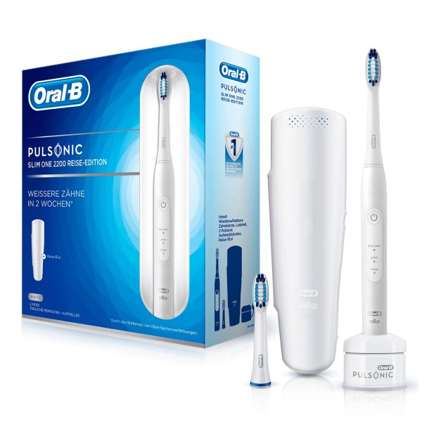 Oral-B Pulsonic El-tandbrste + Etui Slim One 2200 Ekstra Brstehoved