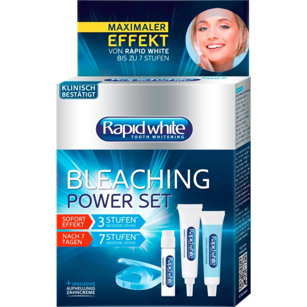 Tandblekning Set Rapid White Bleaching Power Set Omedelbar Whitening