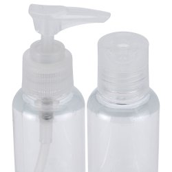 2 stk. Reiseflasker Med Spray Transparent