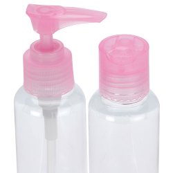 2 stk. Reiseflasker Med Spray Transparent