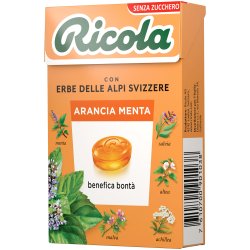Ricola Ginger Orange Mint Sukkerfri Urtebolsjer 50g