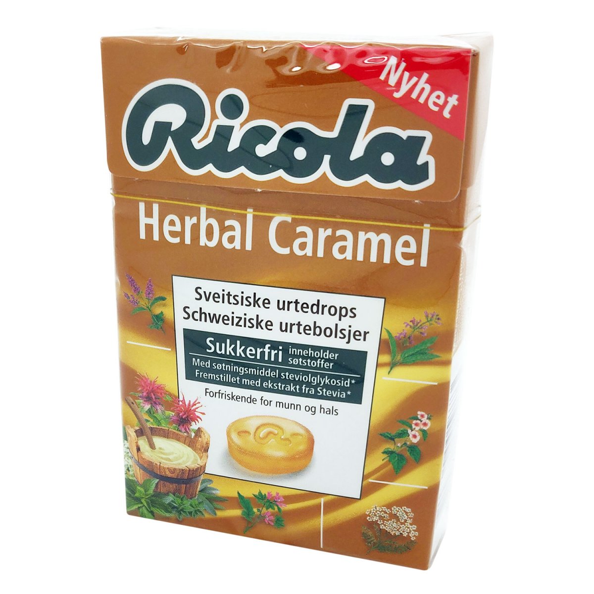 Ricola Herbal Caramel Sukkerfri Urtebolsjer - Ricola Urte-bolsjer ...